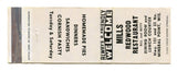 Mills Redwood Restaurant, Mineral Point, WI [Matchbook Cover]