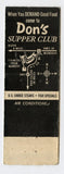 Don's Scenic Super Club, Mondovi, WI [Matchbook Cover]