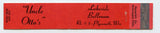 Uncle Otto's Lakeside Ballroom, Plymouth, WI [Matchbook Cover]