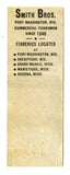 Smith Bros. Fish Shanty, Port Washington, WI [Matchbook Cover]
