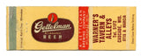 Warner's Tavern & Alleys/Gettelman Beer, Cascade, WI [Matchbook Cover]
