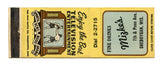 Mizke's Bar, Sheboygan, WI [Matchbook Cover]