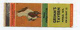 Grimm's Tavern, Fifield, WI [Matchbook Cover]