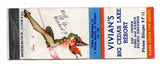 Vivian's Big Cedar Lake Resort, West Bend, WI [Matchbook Cover]