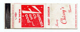 Chissy's, Waldo, Sheboygan, WI [Matchbook Cover]
