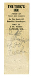Turk's Inn, Hayward, WI [Matchbook Cover]