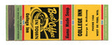 College Inn, West De Pere, WI [Matchbook Cover]