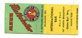 International Bar/Gettelman Brewing, Green Bay, WI [Matchbook Cover]