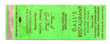 Gall's Restaurant, Columbus, WI [Matchbook Cover]