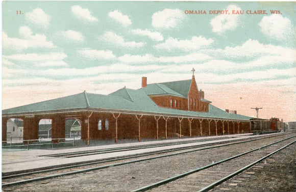 Omaha Depot, Eau Claire, WI [Postcard]