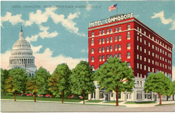 Hotel Commodore, Union Station Plaza, Washington, DC [Postcard]