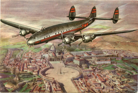 TWA Airplane [Postcard]