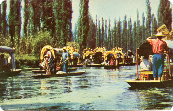 Floating Gardens of Xochimilco, Mexico [Postcard]