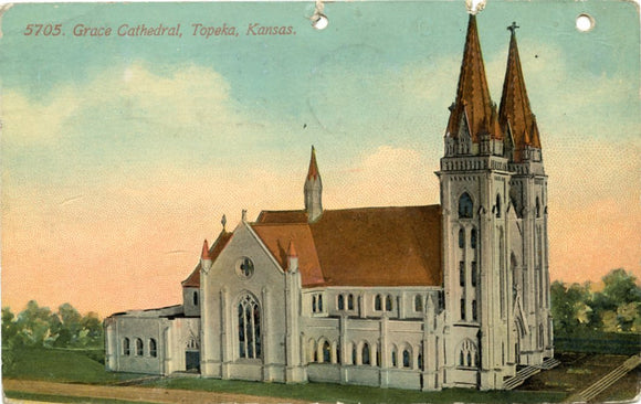 Grace Cathedral, Topeka, KS [Postcard]