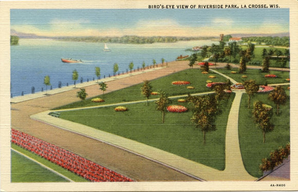 Riverside Park, La Crosse, WI [Postcard]