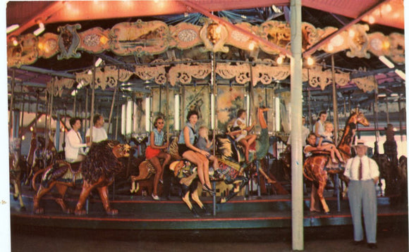 Beautiful Merry-Go-Round, Boardwalk, Ocean City, MD [Postcard]