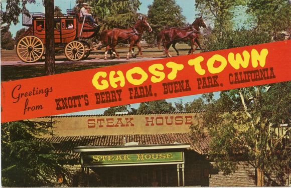 Greetings from Knott's Berry Farm Ghost Town, Buena Park, CA [Postcard]