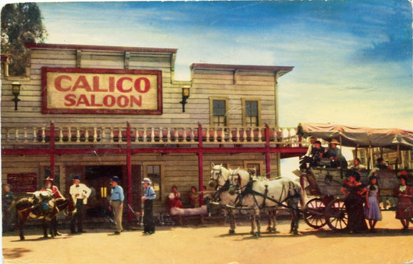 The Calico Saloon, Knott's Berry Farm Ghost Town, Buena Park, CA [Postcard]