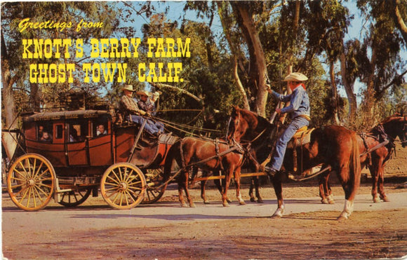 Greetings from Knott's Berry Farm Ghost Town, Buena Park, CA [Postcard]