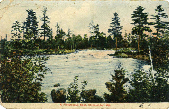 A Picturesque Spot, Rhinelander, WI [Postcard]