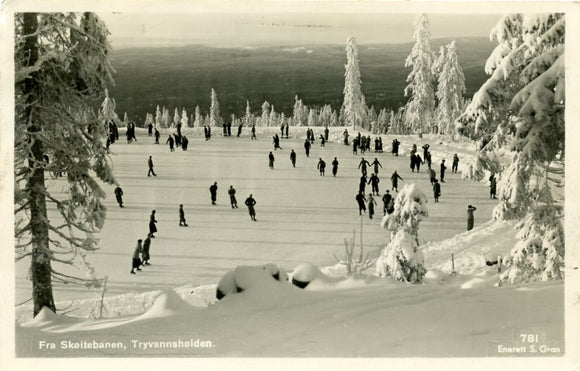 Fra Skoitebanen Tryvannshoiden [Postcard]