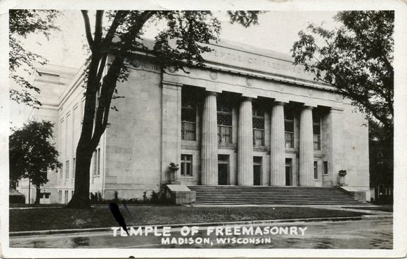 Temple of Freemasonry, Madison, WI [Postcard]