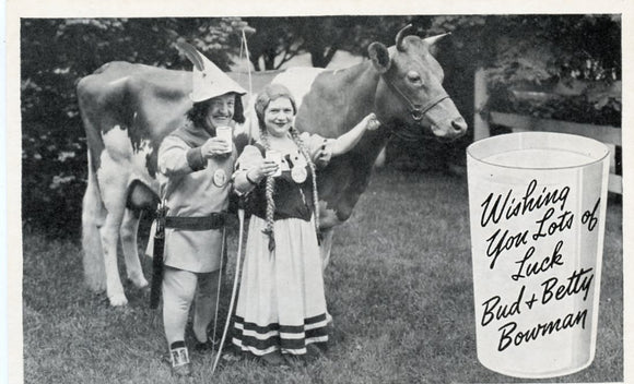 Wishing You Lots of Luck, Bud and Betty Bowman [Postcard]