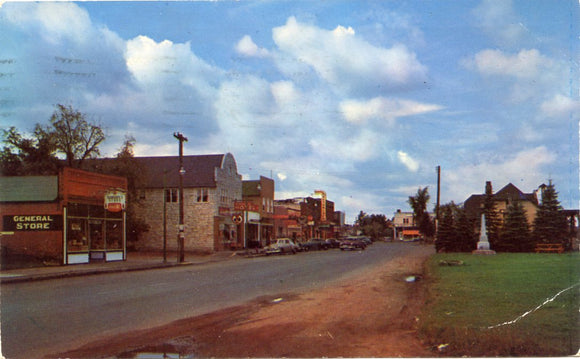 Main Street, Woodruff, WI [Postcard]