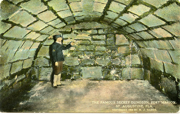The Famous Secret Dungeon, Fort Marion, St. Augustine, FL [Postcard]