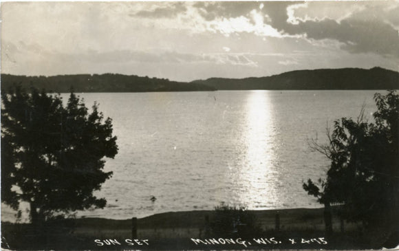 Sunset, Minong, WI [Postcard]