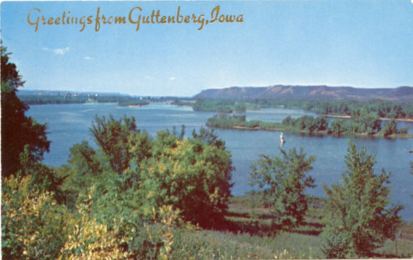 Greetings from Guttenberg, IA [Postcard]