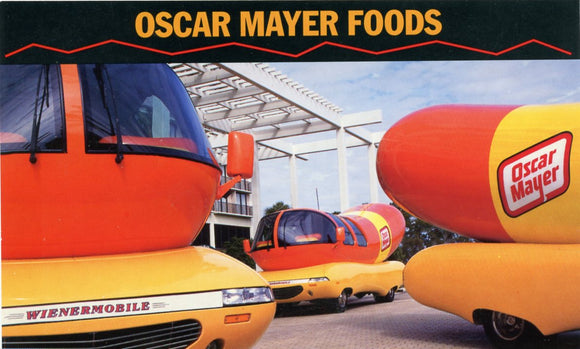 Wienermobile, Oscar Mayer Foods, Madison, WI [Postcard]