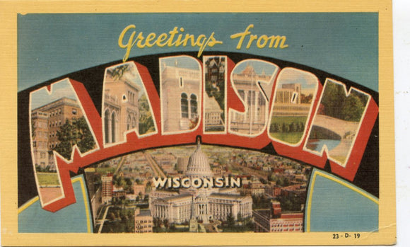 Greetings from Madison, WI [Postcard]