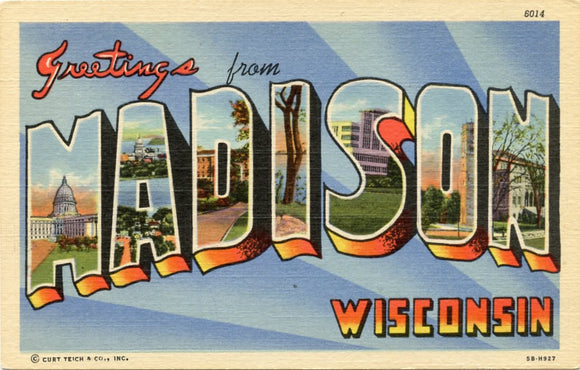 Greetings from Madison, WI [Postcard]