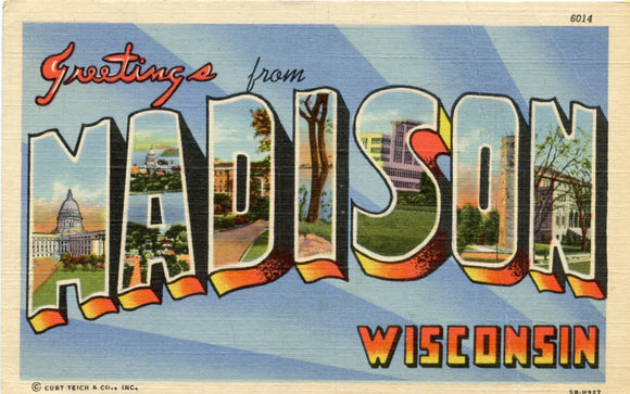 Greetings from Madison, WI [Postcard]