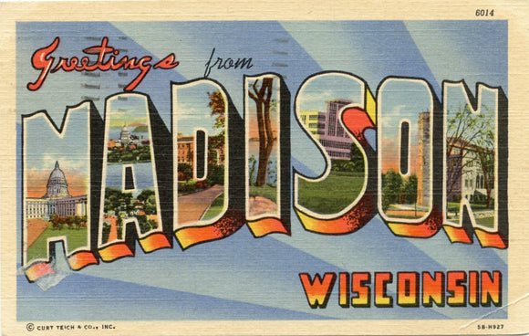 Greetings from Madison, WI [Postcard]