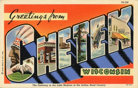 Greetings from Chetek, WI [Postcard]