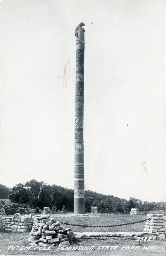 Totem Pole, Peninsula State Park, WI [Postcard]
