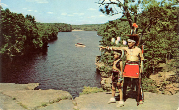 View from the Top of High Rock, Wisconsin Dells, WI [Postcard]