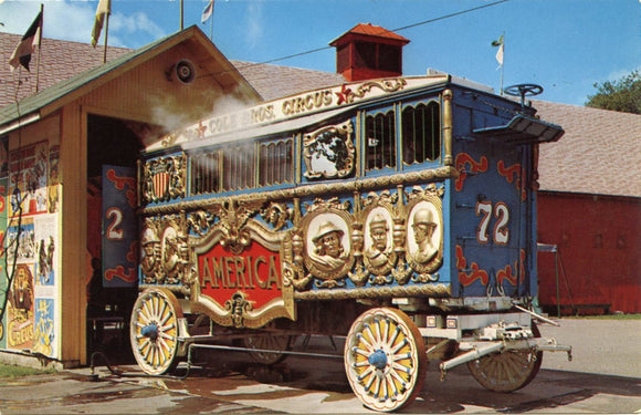 The America Tableau Wagon, The Circus World Museum, Baraboo, WI [Postcard]