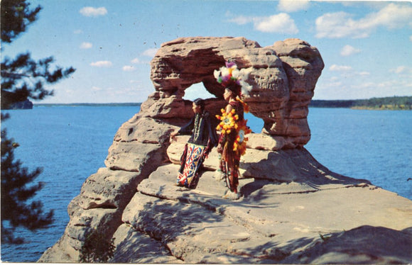 At Devil's Anvil, Wisconsin Dells, WI [Postcard]