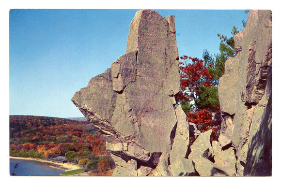 Tomahawk Rock at Devil's Lake, Wisconsin State Park, near Baraboo, WI [Postcard]
