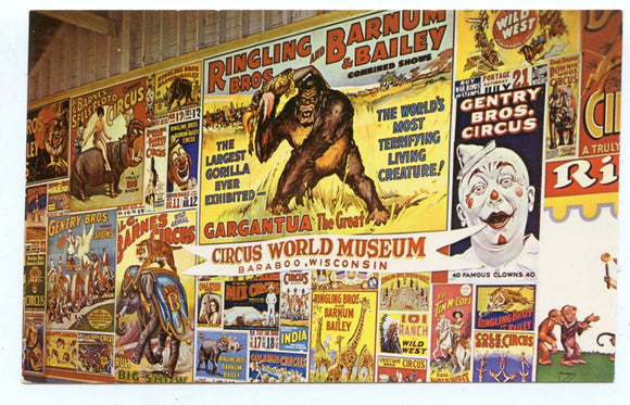 Circus Posters, The Circus World Museum, Baraboo, WI [Postcard]