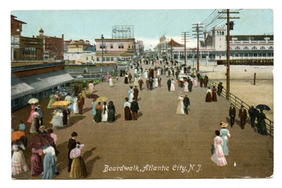 Boardwalk, Atlantic City, NJ [Postcard]