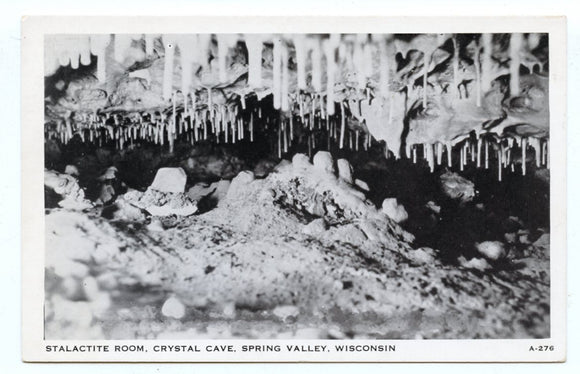 Stalactite Room, Crystal Cave, Spring Valley, WI [Postcard]