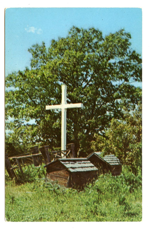 Indian Graveyard on Madeline Island, La Pointe, WI [Postcard]
