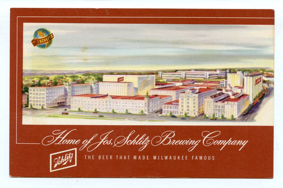 Home of Jos. Schlitz Brewing Company, Milwaukee, WI [Postcard]