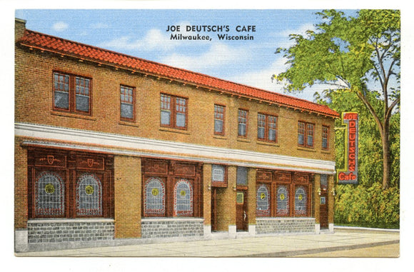 Joe Deutsch's Cafe, 1219 W. Galena St., Milwaukee, WI [Postcard]