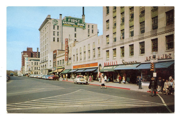 Capitol Square, Looking South On Pinckney St. at Main, Madison, WI [Postcard]
