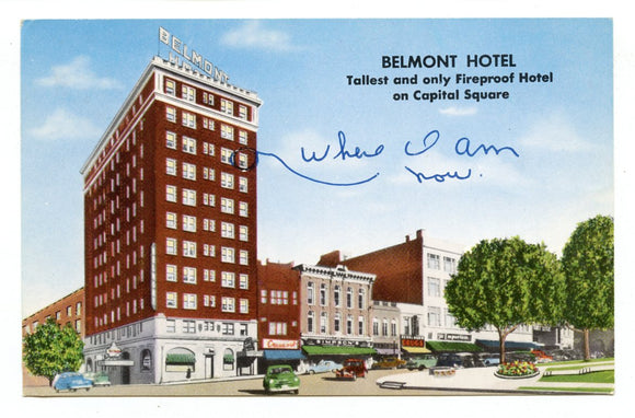 Belmont Hotel, Madison, WI [Postcard]